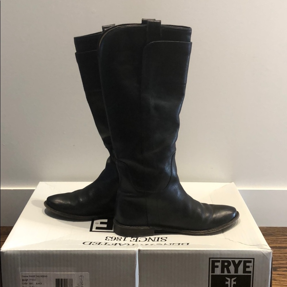 Frye Tall Riding Boots (black)